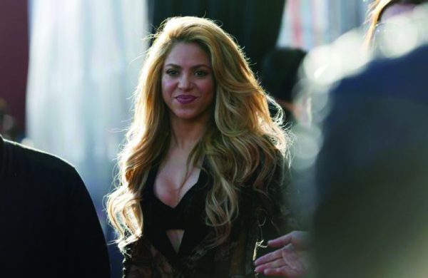 Celebrity coach Shakira poses at a media event for the television show "The Voice" in Hollywood