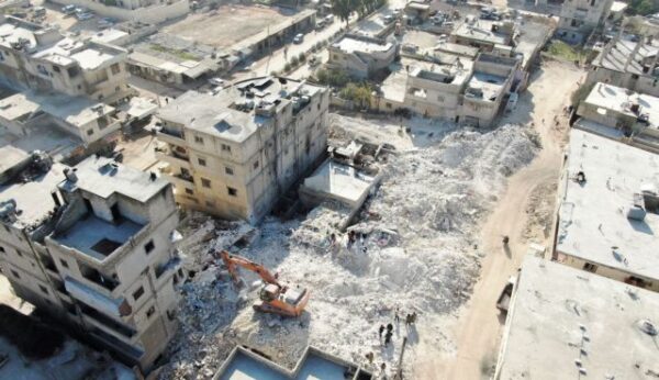 Aftermath of a deadly earthquake in rebel-held town of Harem